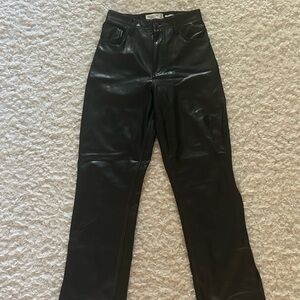 Abercrombie curve love leather pants